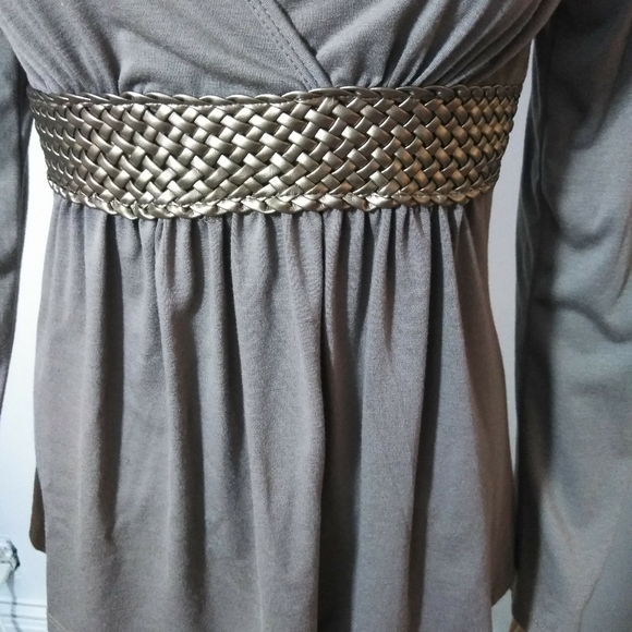 Storm V Neck, empire waist Tunic‎ Sz Sm - Picture 3 of 6